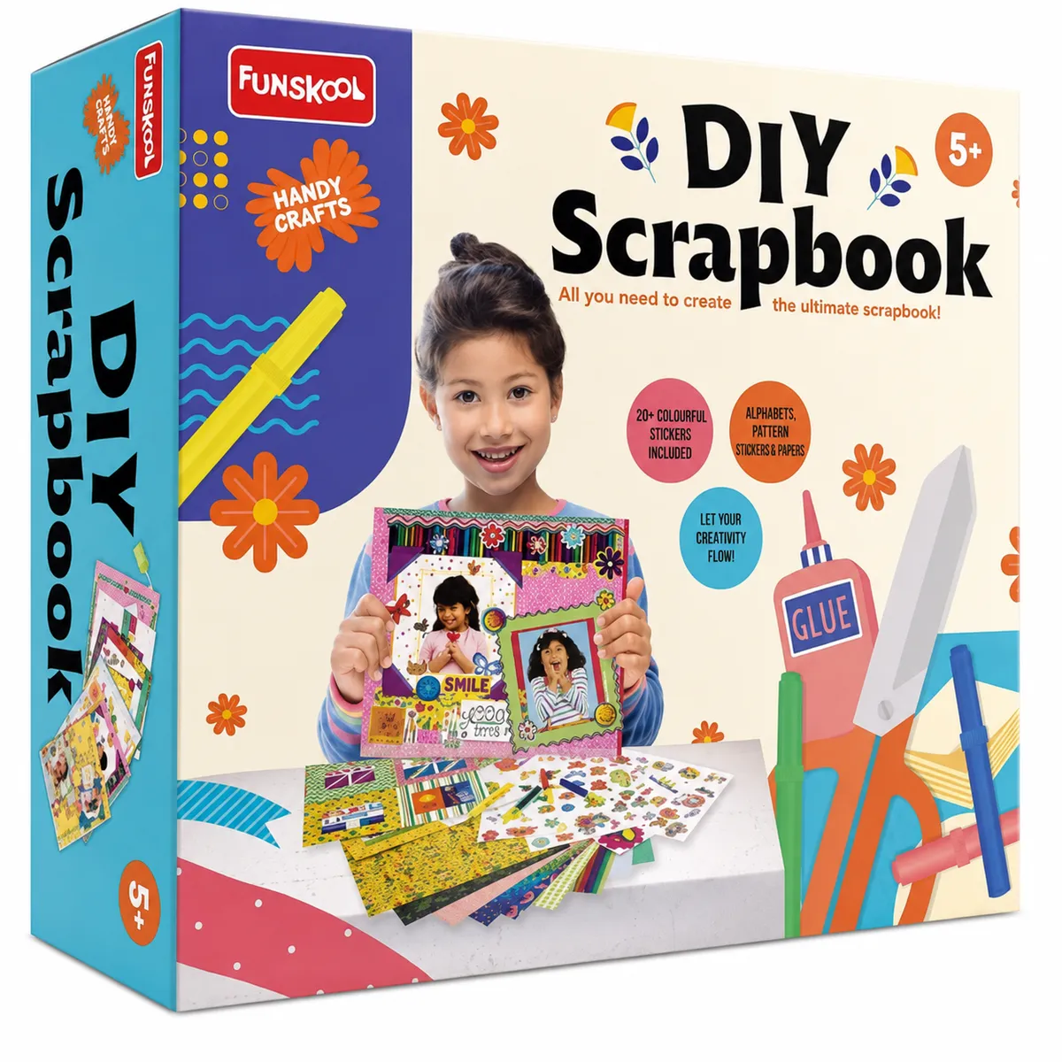 Funskool Handycrafts Scrapbook Kit DIY Art & Craft Kit for Kids