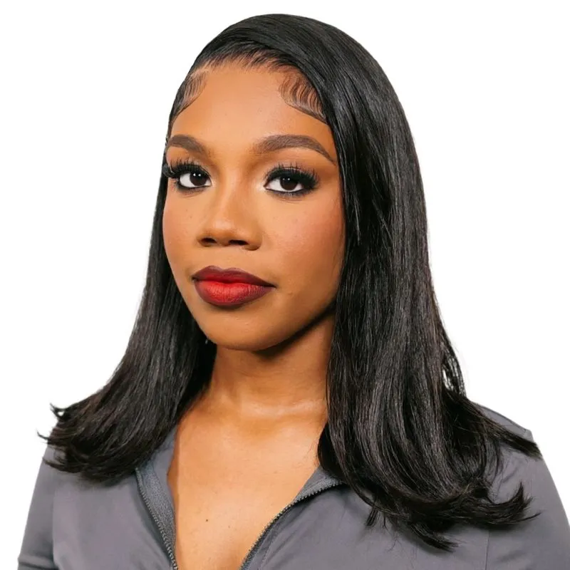 13x4 HD Lace Front Human Hair Wigs Straight Lace Frontal Wigs 16inch-VSP