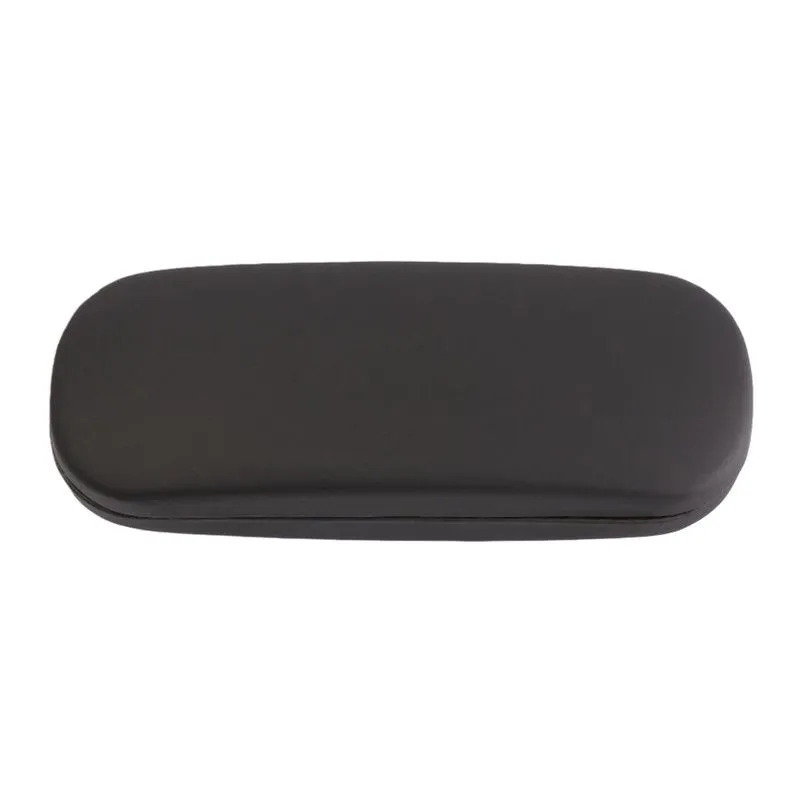 Fashion Hard Glasses Case PU Pearlescent Eyewear Protector - black