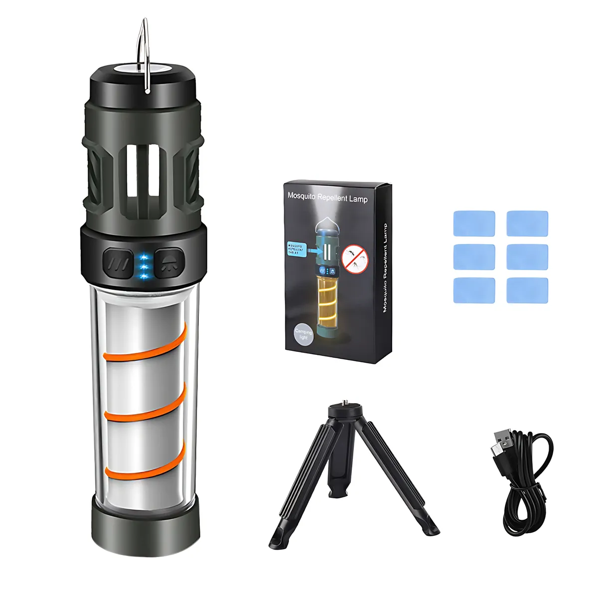 JESSEJESSE Repellent Camping Lantern & Flashlight With Waterproof Torches