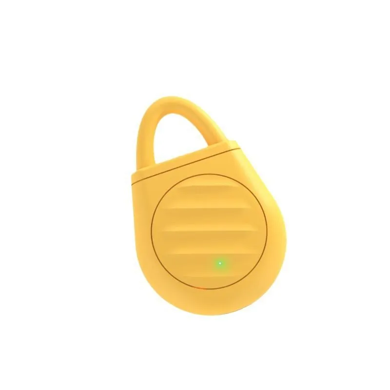Solar-Powered Ultrasonic Bird Repeller for Outdoor Use in Yellow