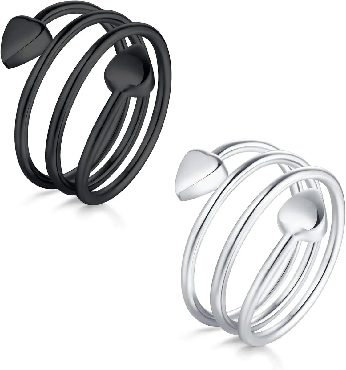 2 Pieces Lymphatic Drainage Therapeutic Magnetic Therapy Rings for Women