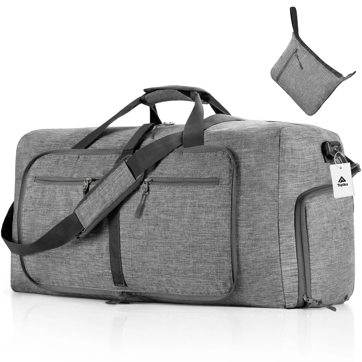 Topika 85L Foldable Duffle Bag With Shoe Compartment , Multiple Pockets