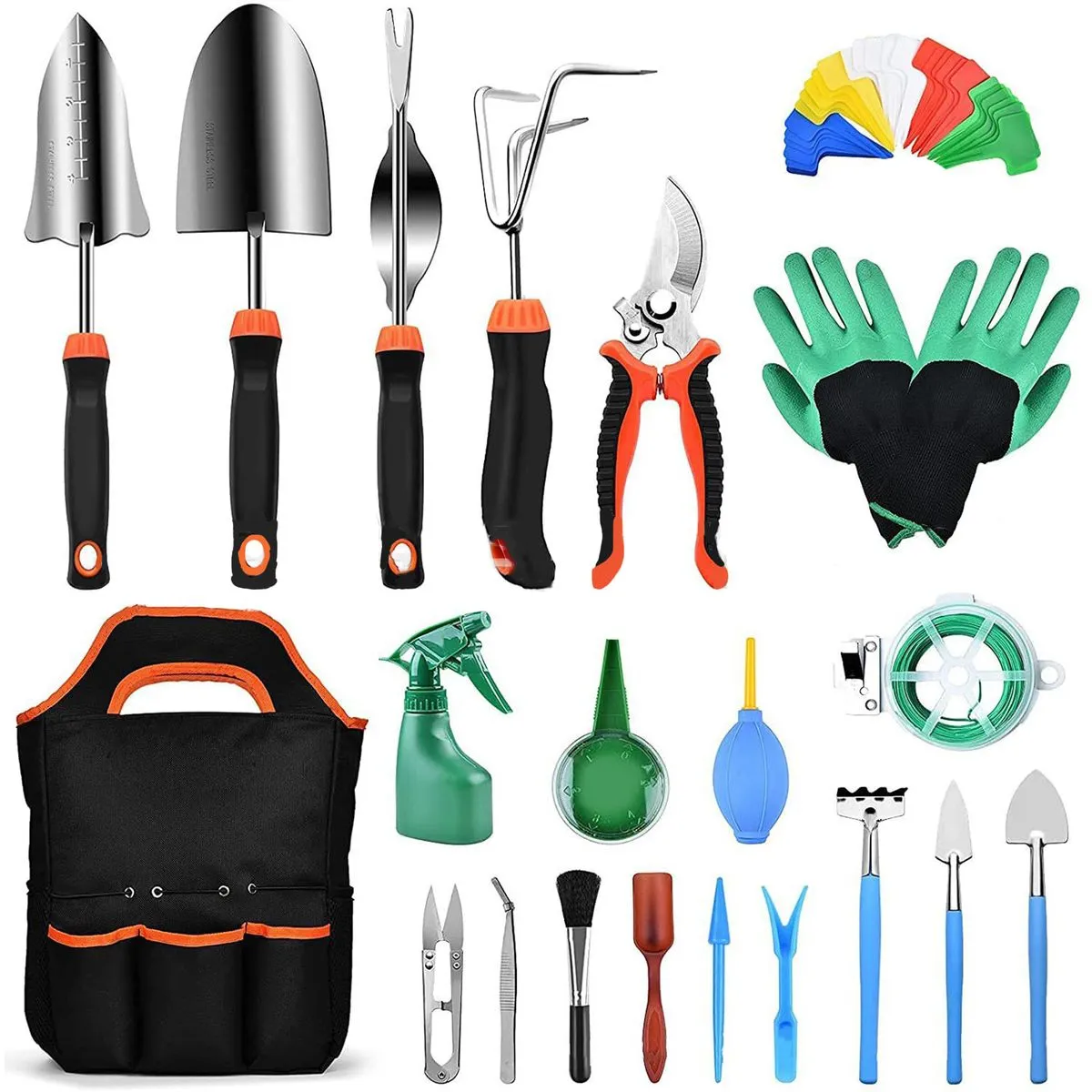 21 Pieces Garden Tools Set Stainless Steel Gardening Tools Set Gardening Gifts