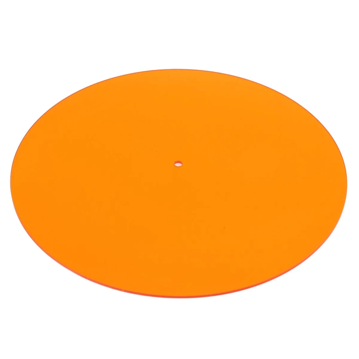 Orange Acrylic Turntable Slipmat for 12 Inch Record Players