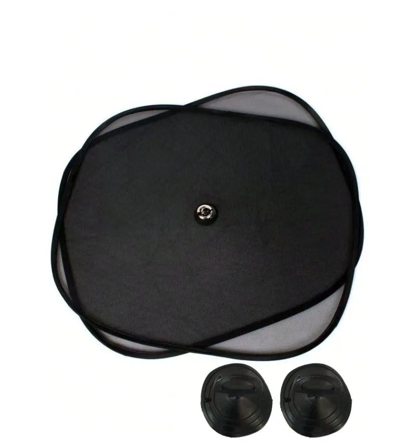 2 Piece Car Window Sunshade Set With Suction Cups