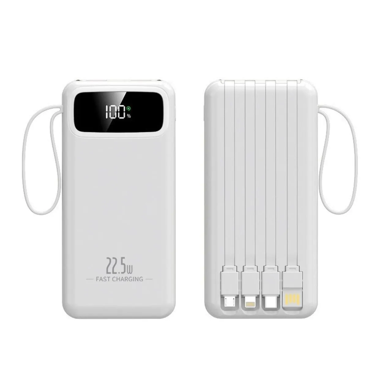 20000mAh Power Bank with Built-In Four-Cable Charging