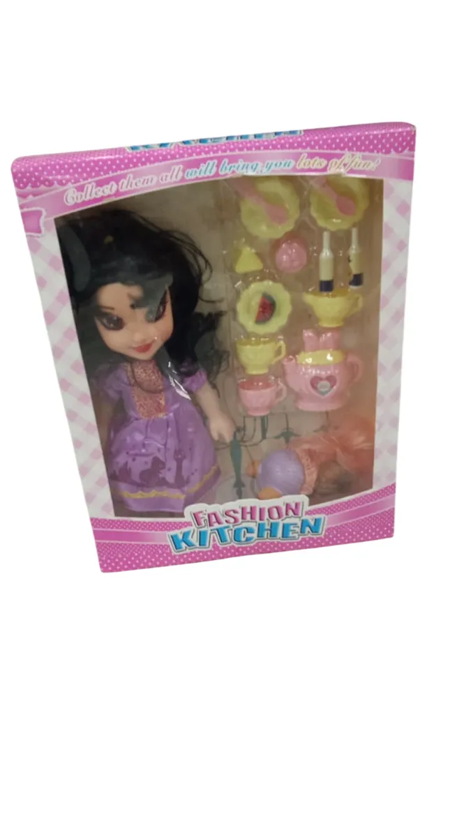 Fashion Kitchen Doll Purple Skirt