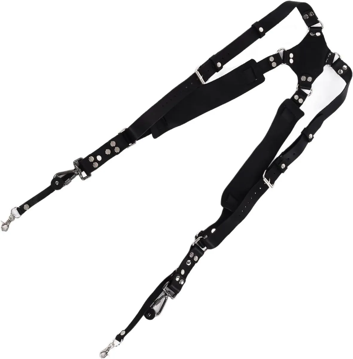 Body Strap Leather Camera Strap Dual Shoulder Harness Adjustable Design