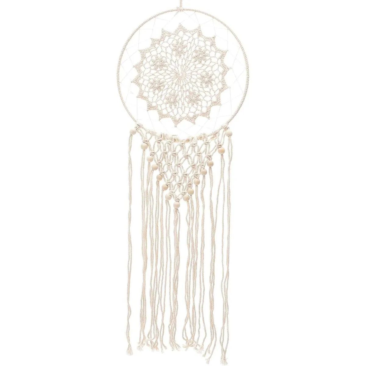 Large Macrame Dream Catcher Cotton Rope Boho Wall Hanging Decor