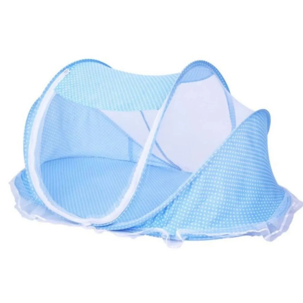 FocusBaby Instant Portable Pop Up Baby Travel Mosquito Net Playpen Bed - Blue