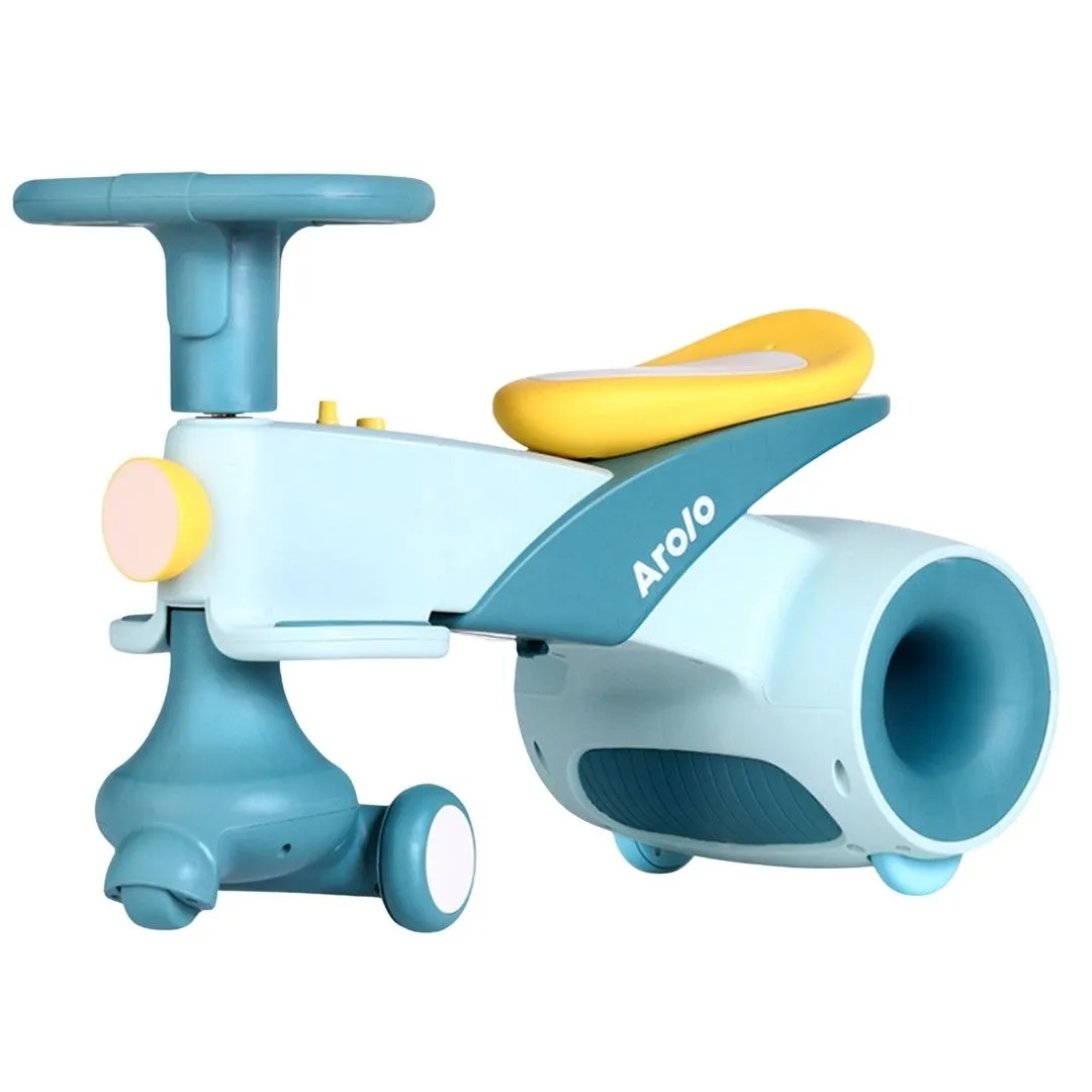 TEETO TOYS Arolo Ride-On Scooter Balance Bike - Ride-On Toys for Toddlers and Children - Blue, Yell…
