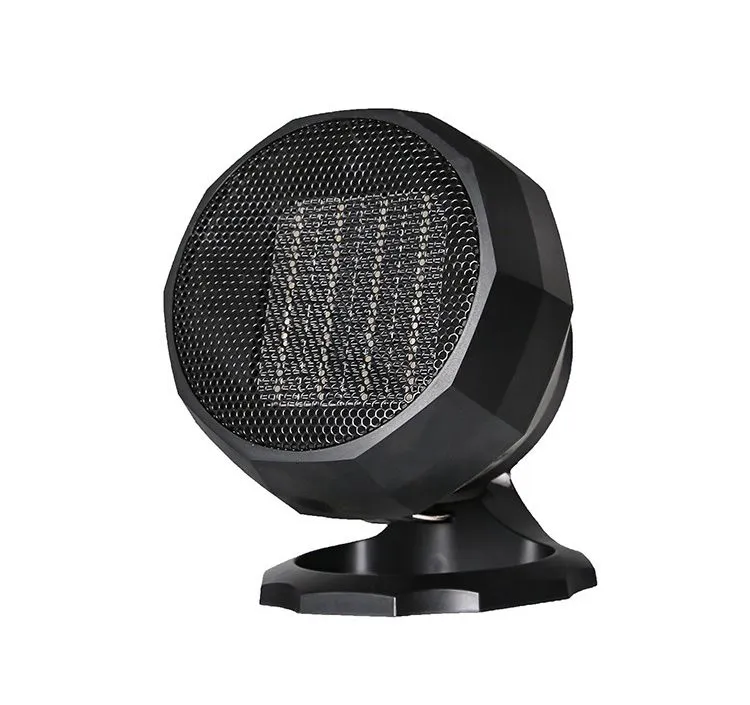 Overheat Protection Fan Heater Mini Indoor Heater - Black