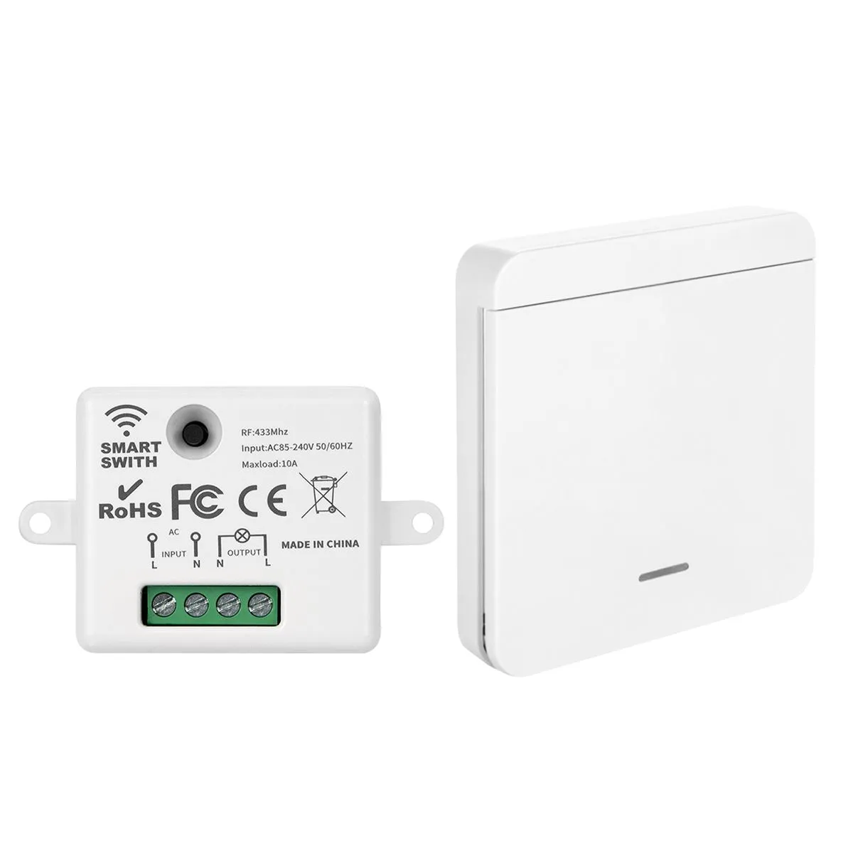 Smart Wireless WIFI Remote Control Switch 1CH - AC220V RF 433Mhz