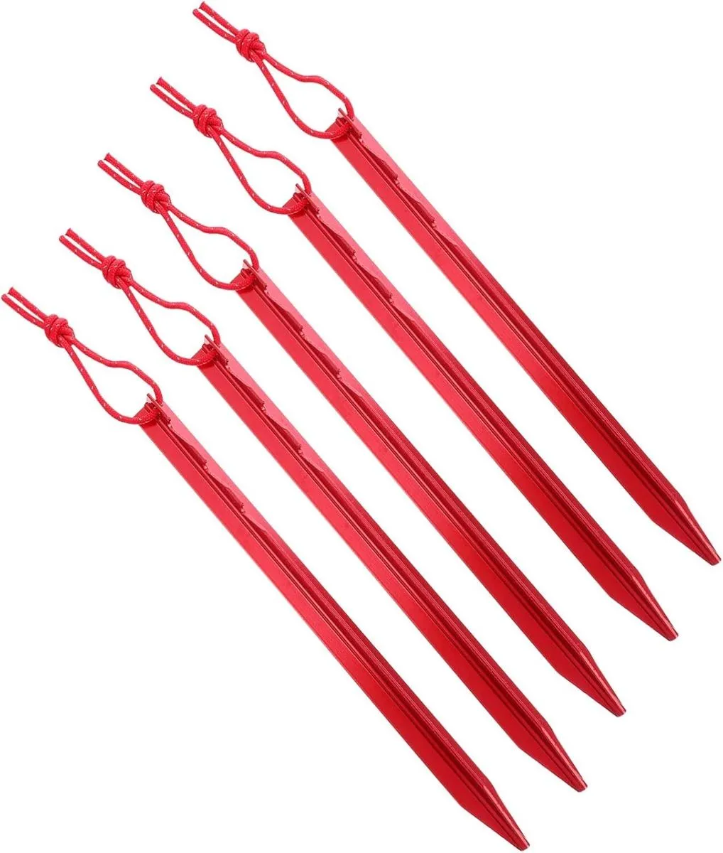 5pcs Adjustable Tent Pegs for Outdoor Camping Lightweight Tent Stakes