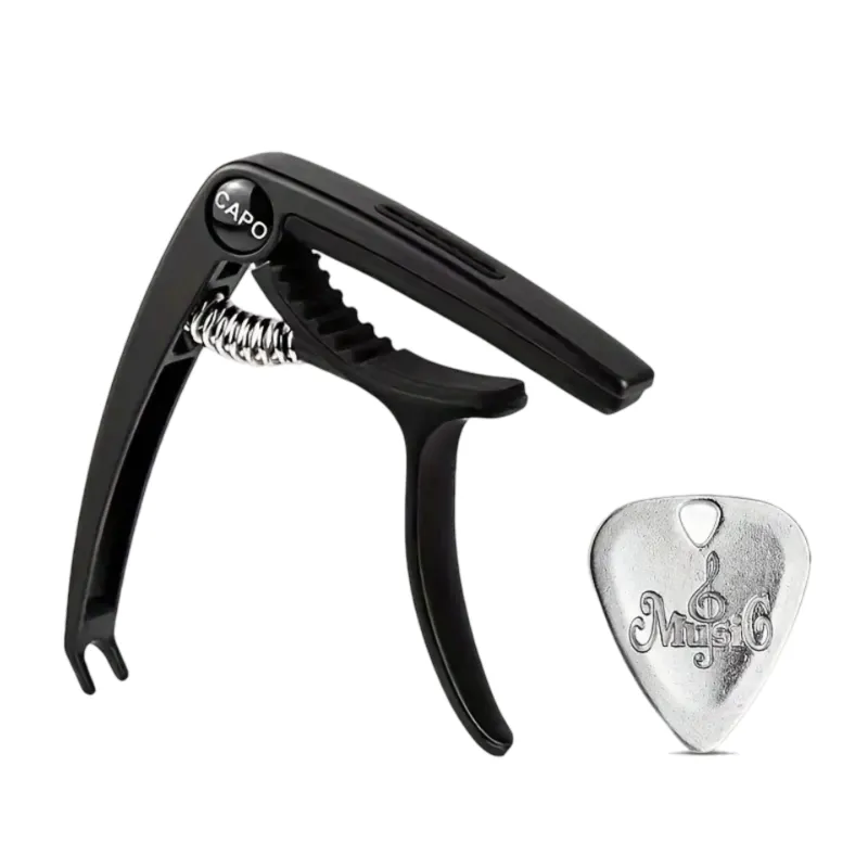 3-in-1 Guitar Capo - Black