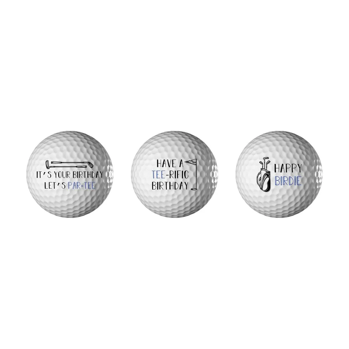 Personalised Golf Balls - Birthday
