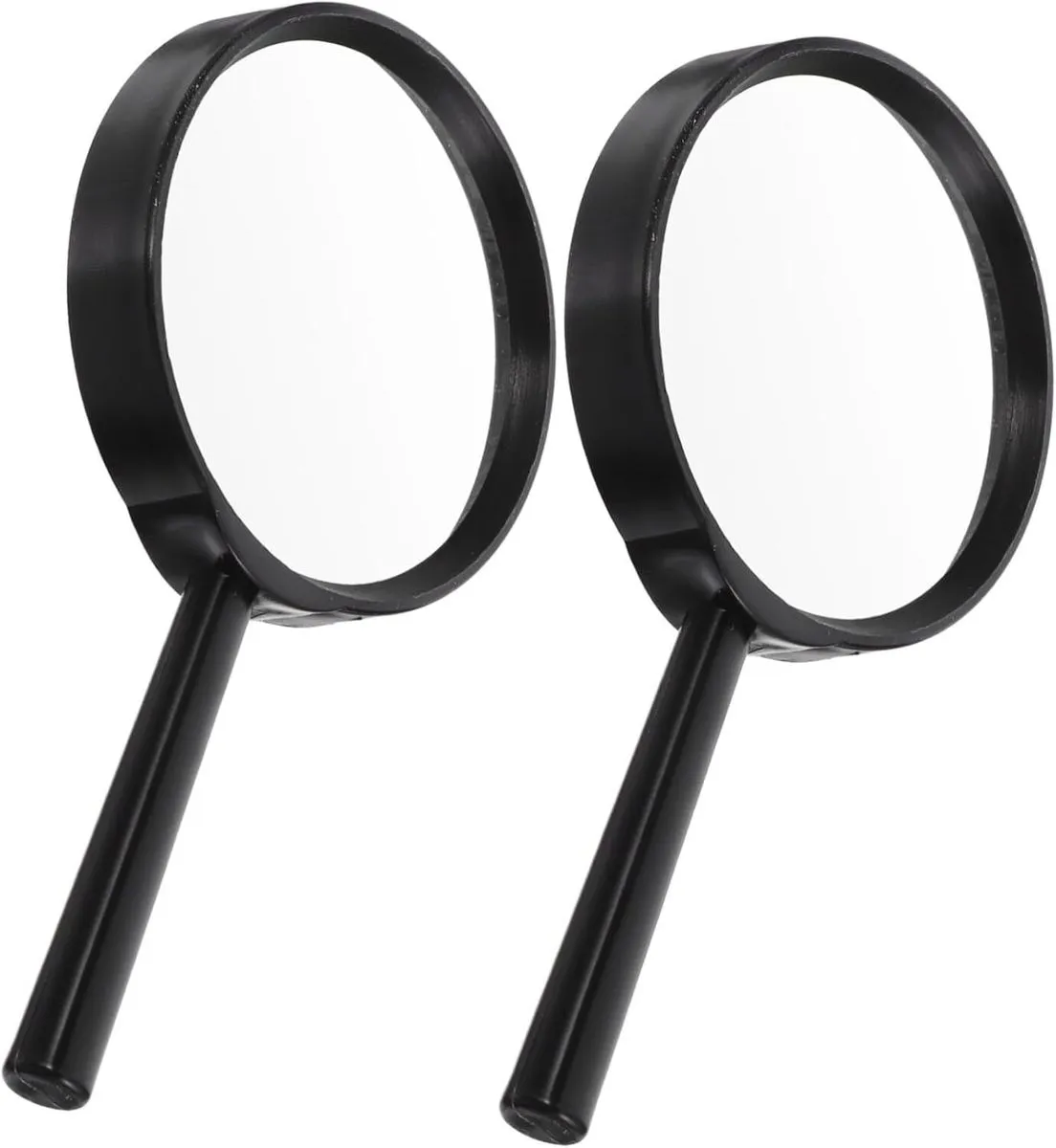 2Piece Handheld Reading Magnifiers with Glass Lens for Seniors and Portable
