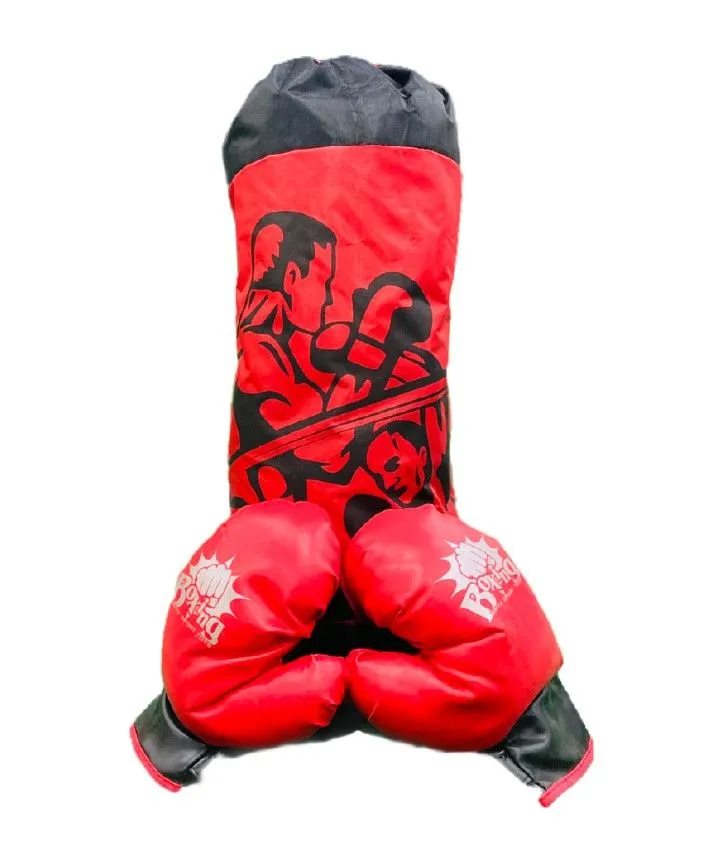 Kids' Boxing Punch Bag and Glove Set