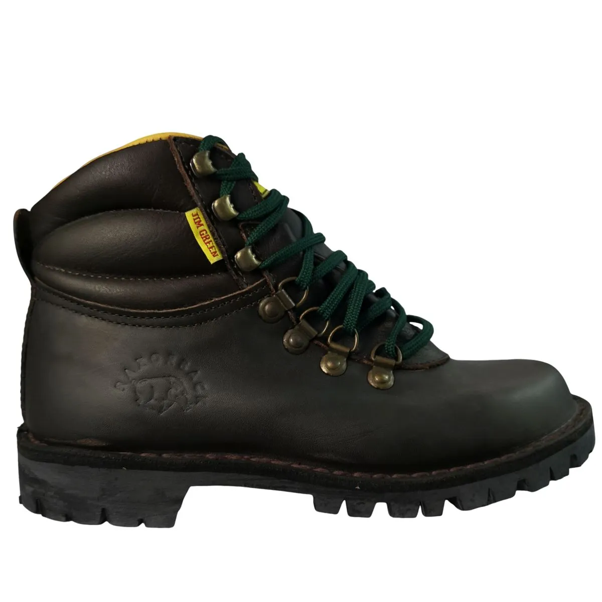 Jim Green Leather Dark Brown Razorback Boots