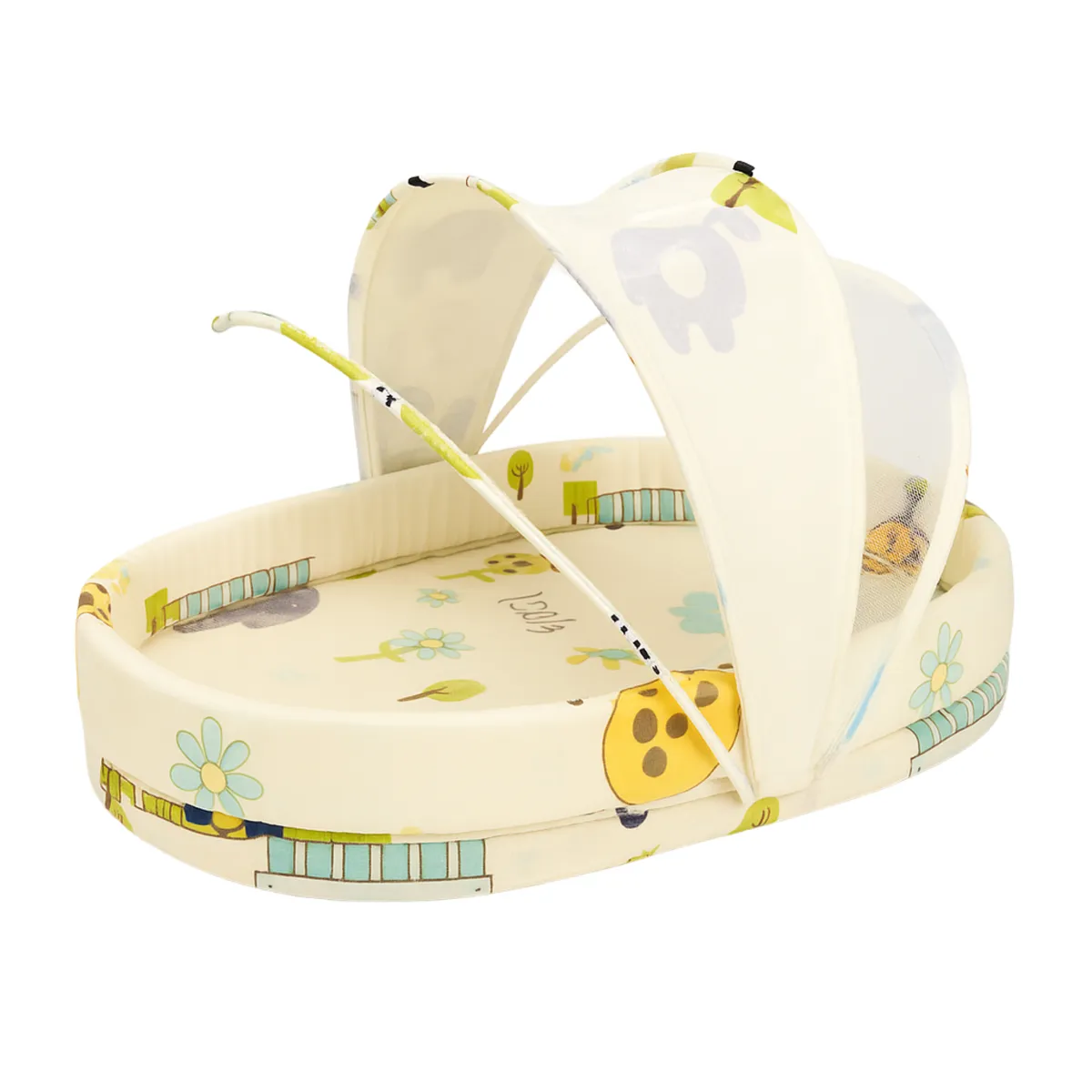 Foldable Baby Cradle - With Mosquito Net