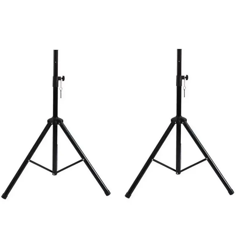 2 Pack - Heavy Duty Speaker Stand (Black, 60kg Max Load) SiRCONY