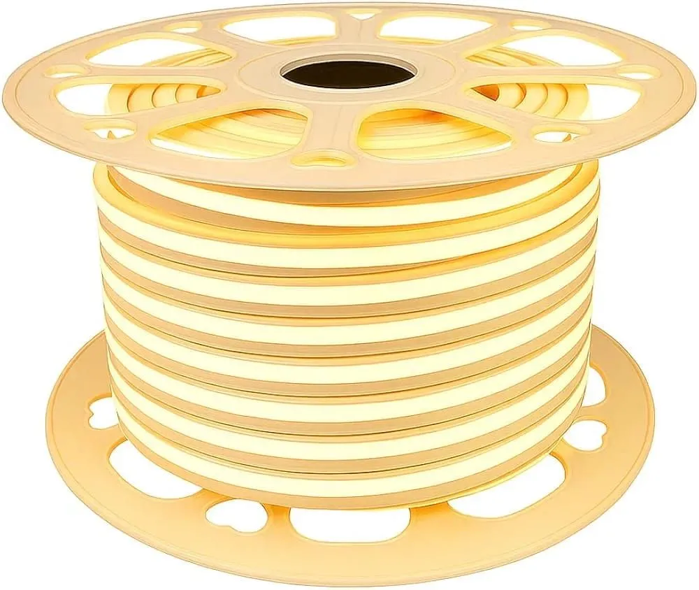 High Voltage COB LED Strip Light 100m Roll - Warm White