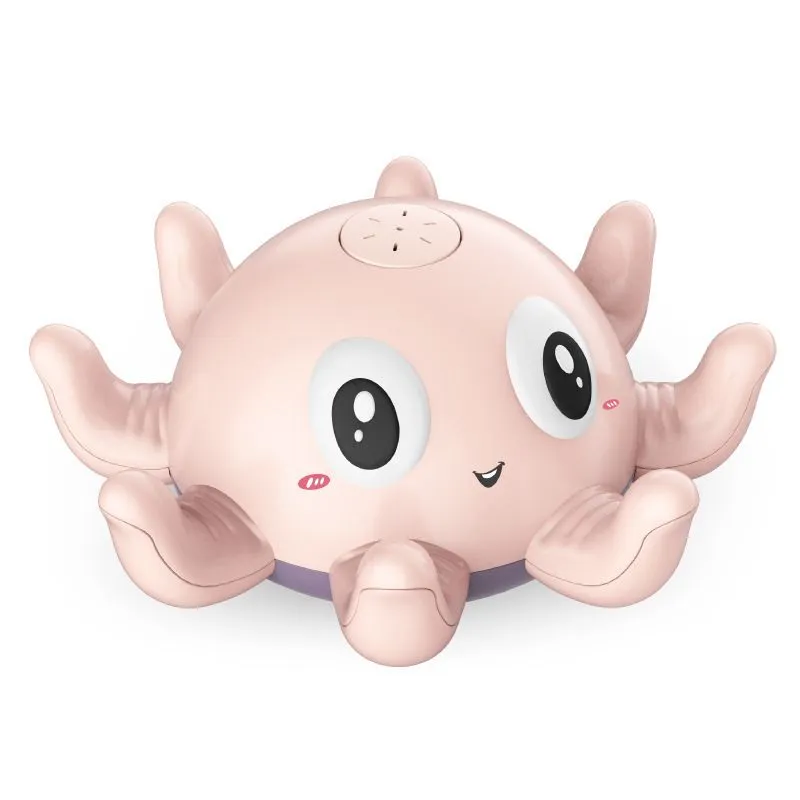 Interactive Led Octopus Bath Toy With Automatic Water Spray