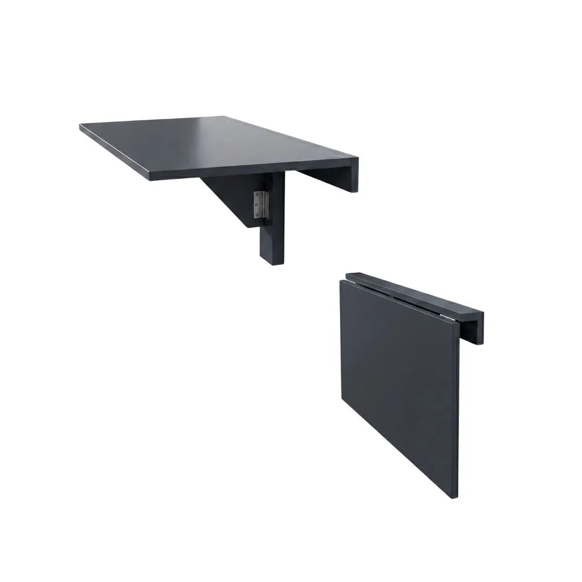 Wall Mounted Folding Drop-Leaf Table 57x37cm - Midnight