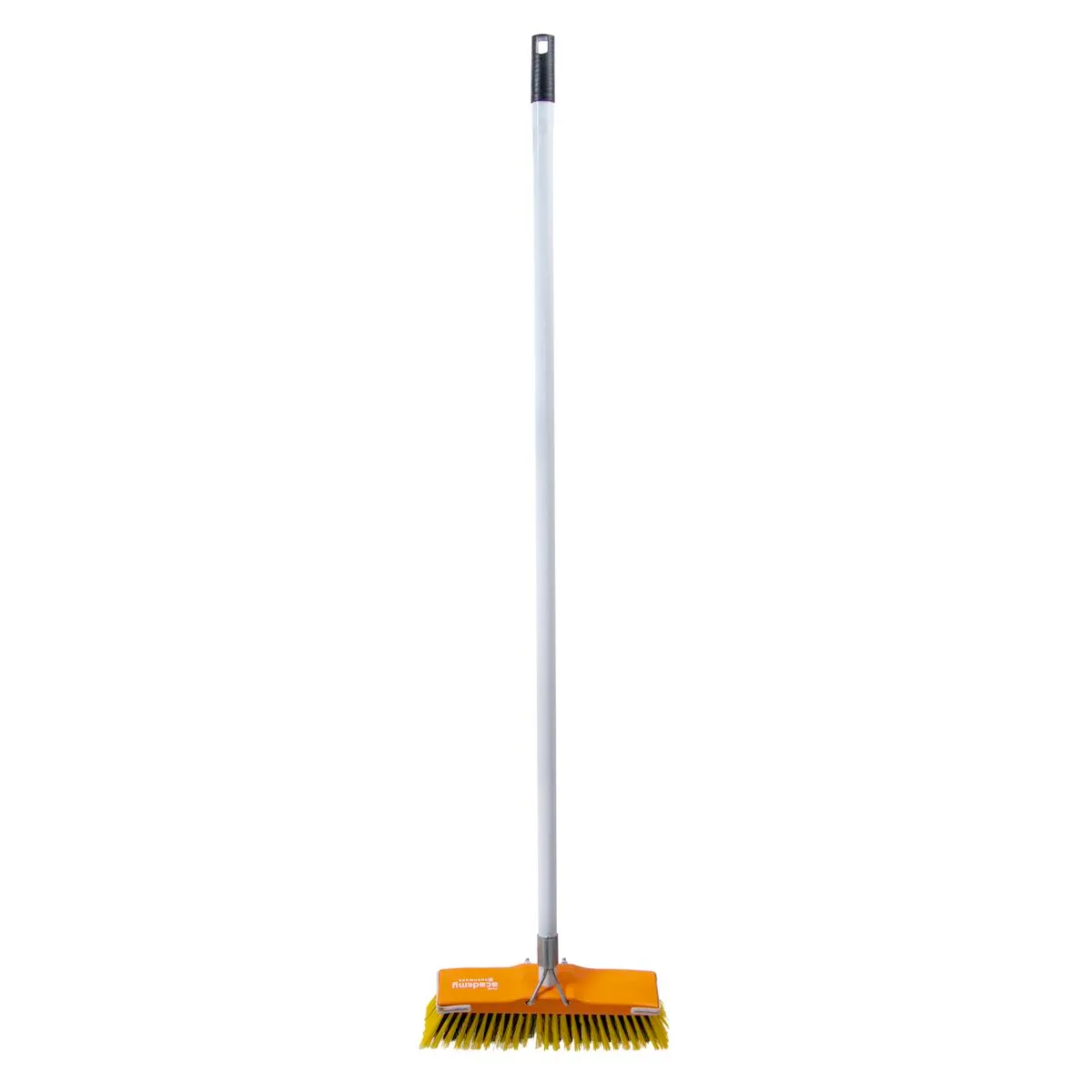 Academy Brushware Soft Broom With Black PVC Fibre - P/Coated Metal Handle