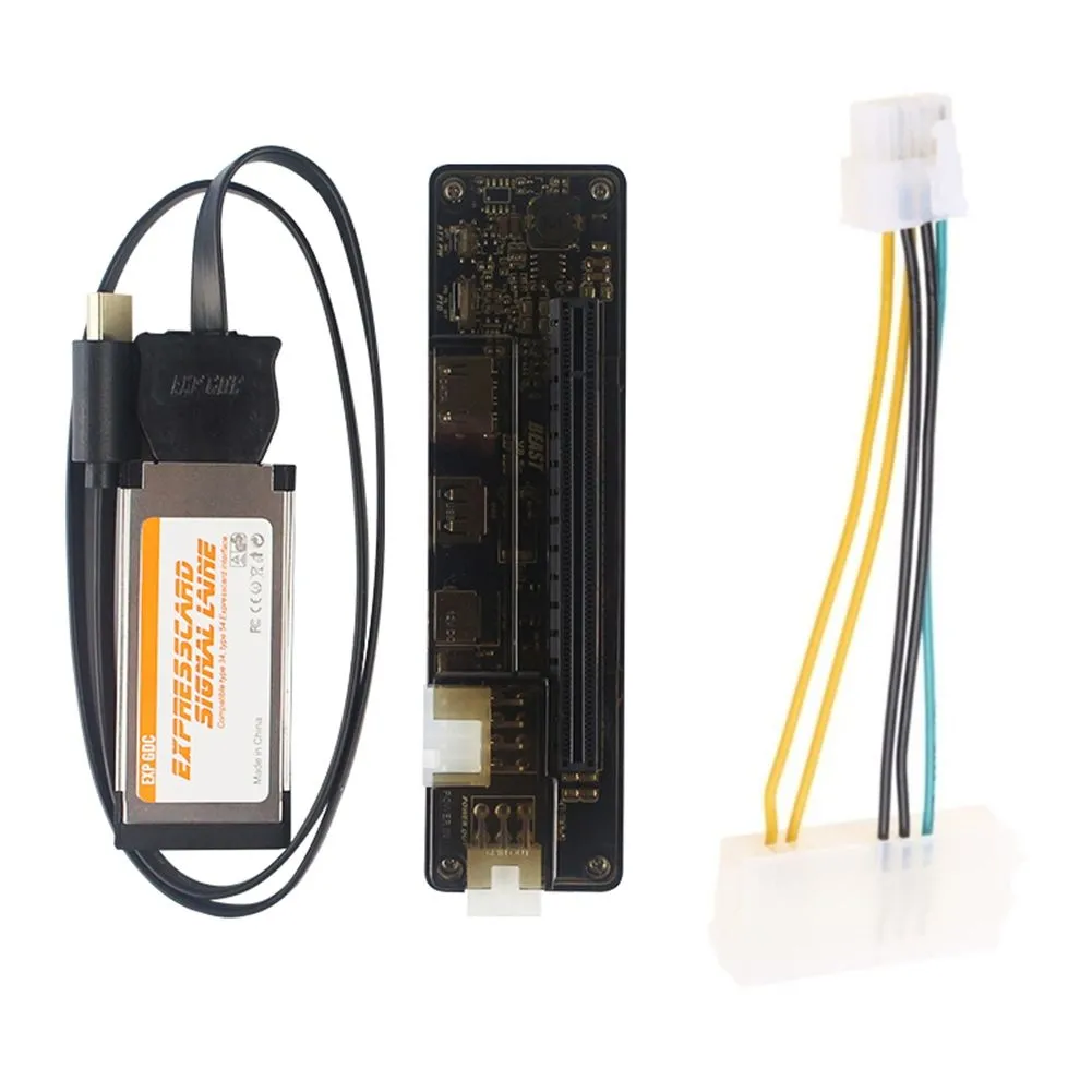 PCI E EXP Video Card Docking Station Laptop with Expresscard Cable