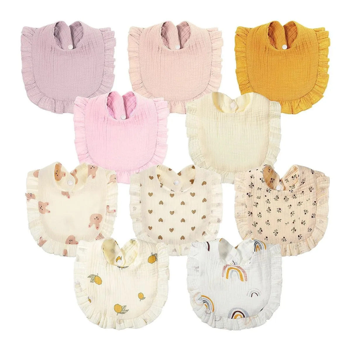 Bandana Drool Bibs for Unisex Boys Girls Drool Bibs for Teething Drooling