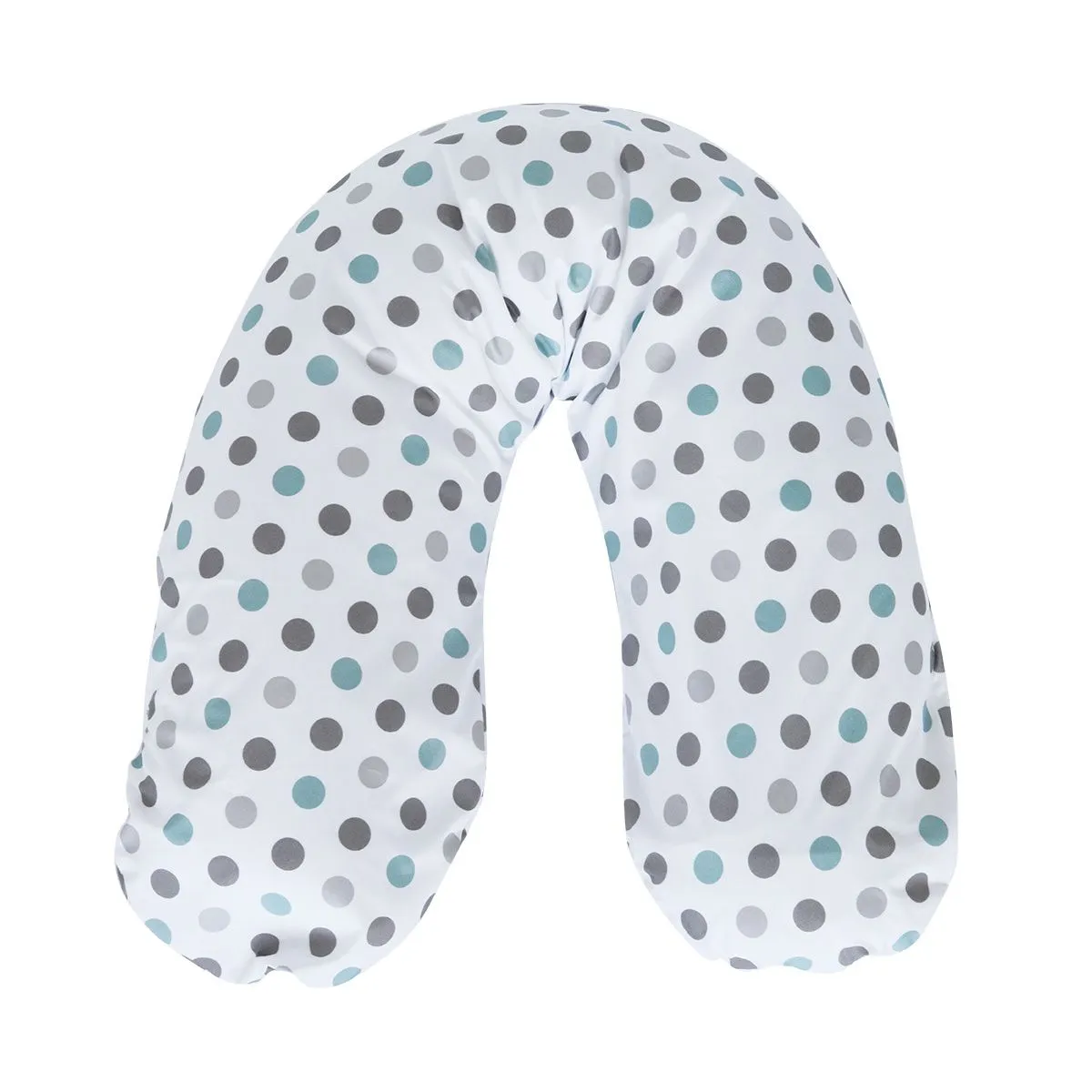 Snuggletime - C-shaped Preggy Roll - Maternity Support Pillow - Grey Dots