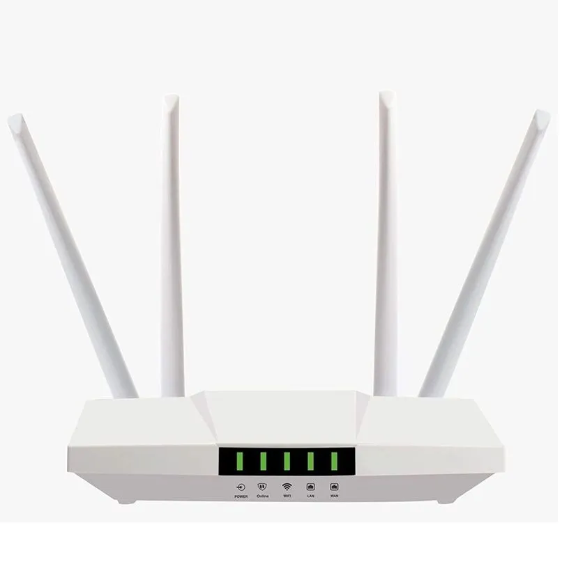 4G LTE WiFi Router 300Mbps SIM Card Slot Portable HomeOffice Hotspot white