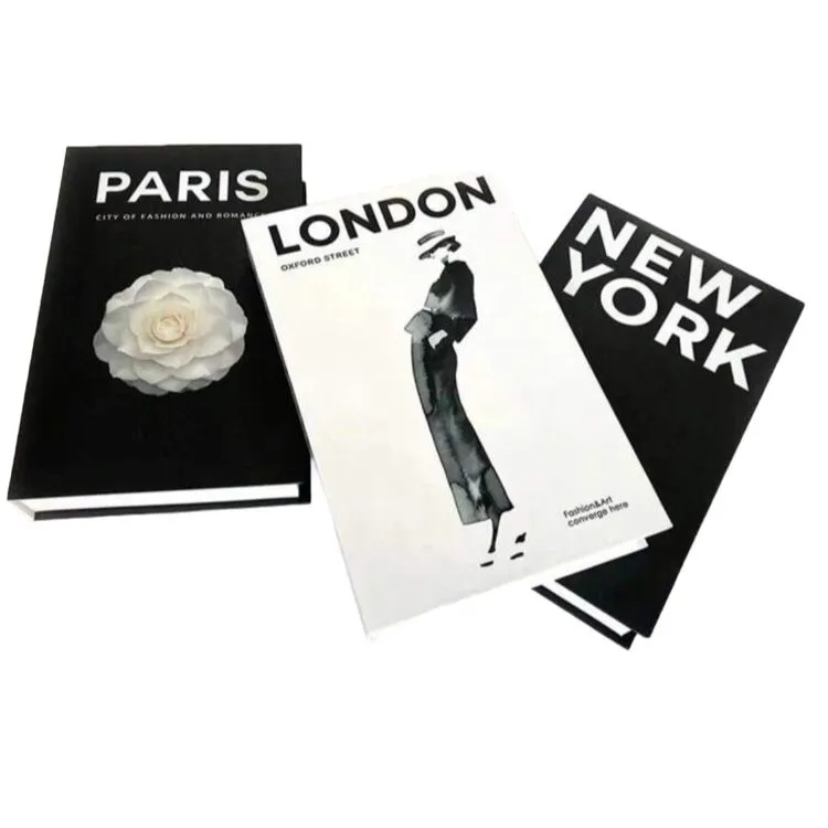 3 Piece Antique Style Decorative Books