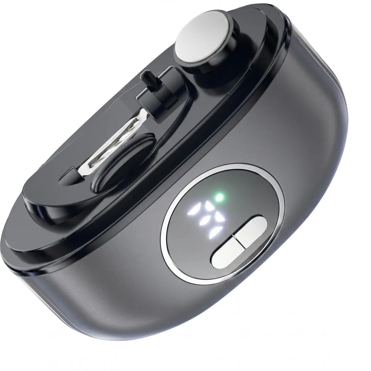 Electric Nail Clippers 2 In 1 Rechargeable Nail Trimmer