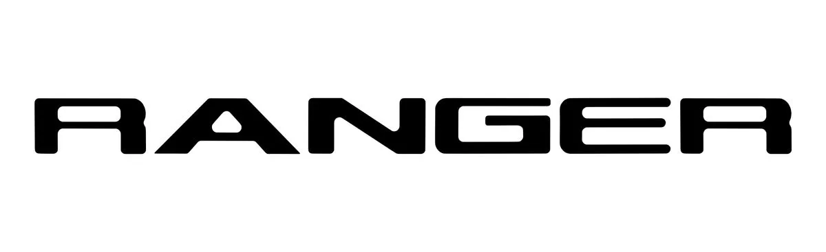 Next Gen Ford Ranger Tailgate Insert Sticker - Black