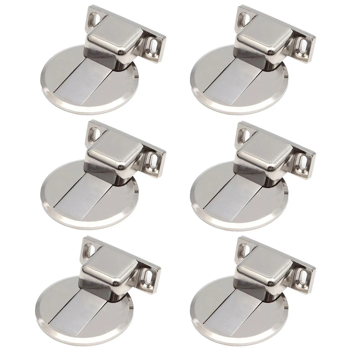 6 Door Stoppers Magnetic Door Catch Door Holder Stops for Wall Floor Mount