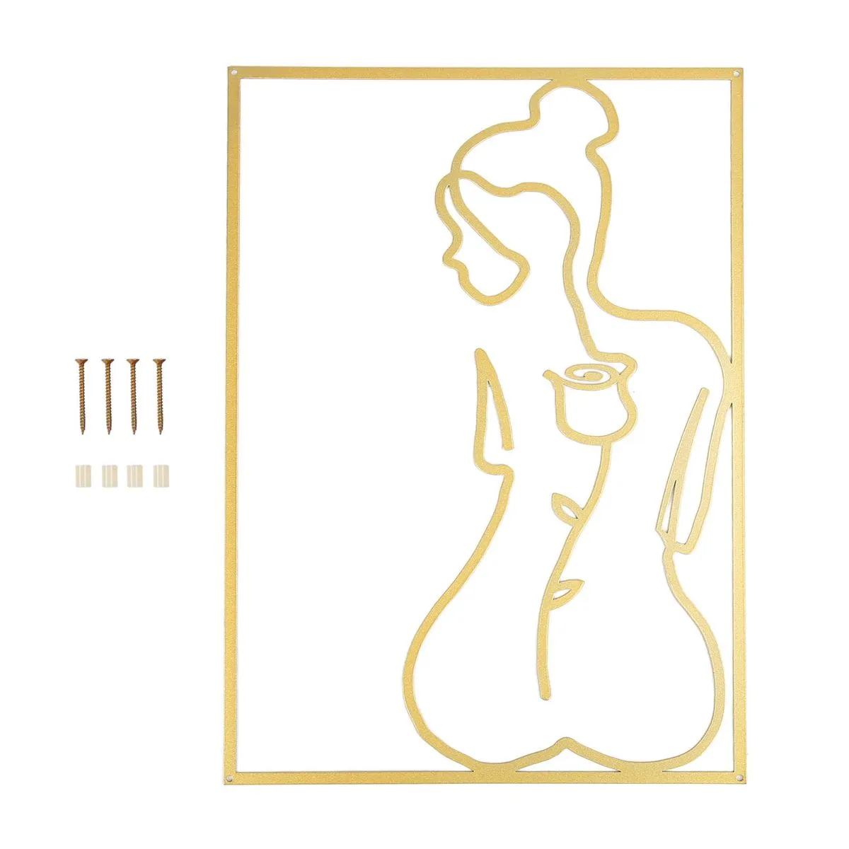 Gold Single Line Art Wall Decor Type B