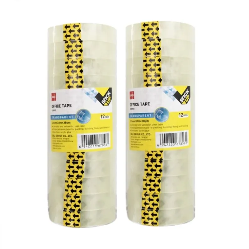 Deli 12 Office Tape 12mmx33mmx38um, 2 value packs
