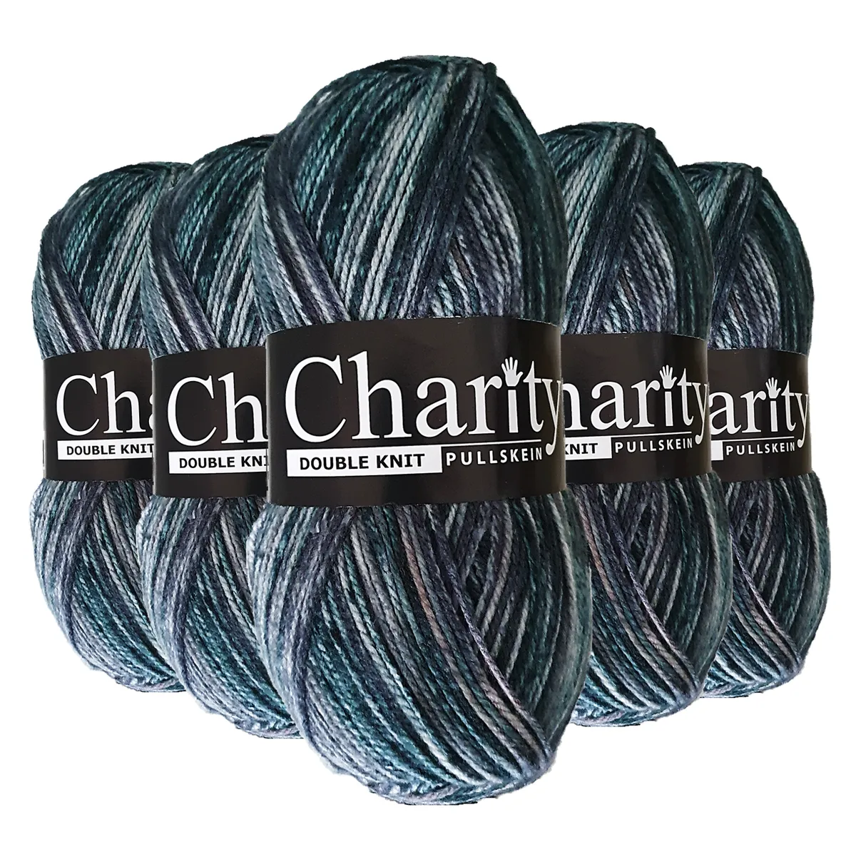 Elle Wool - Charity Double Knit Yarn (5 x 100g pack) - Gunmetal Grey