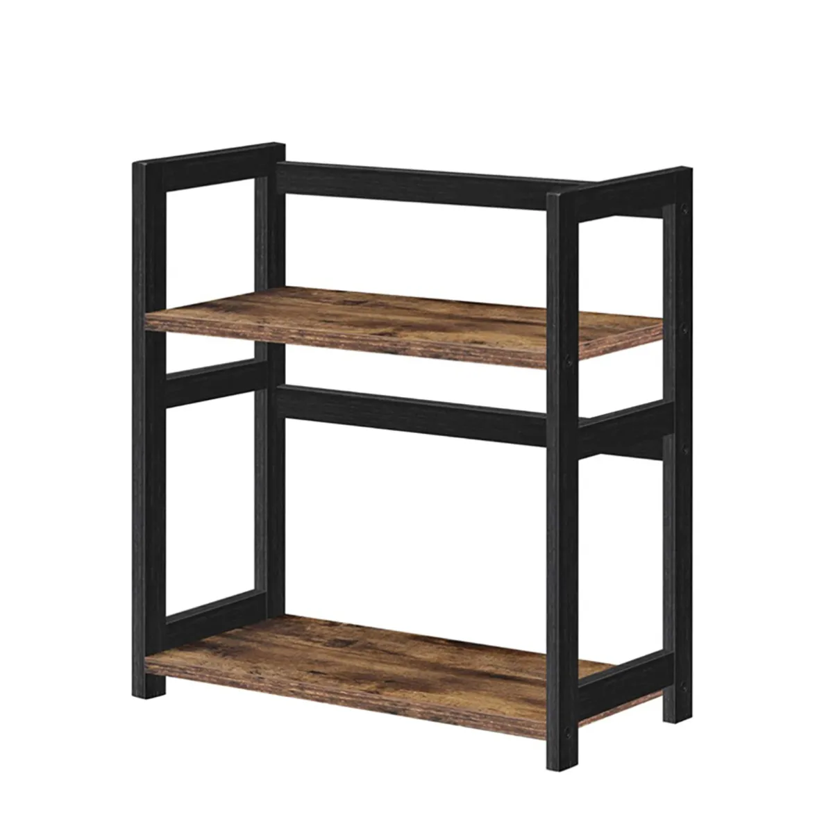 LAZAVA 2-Tier Spice Rack - Bamboo Storage Shelf for Kitchen