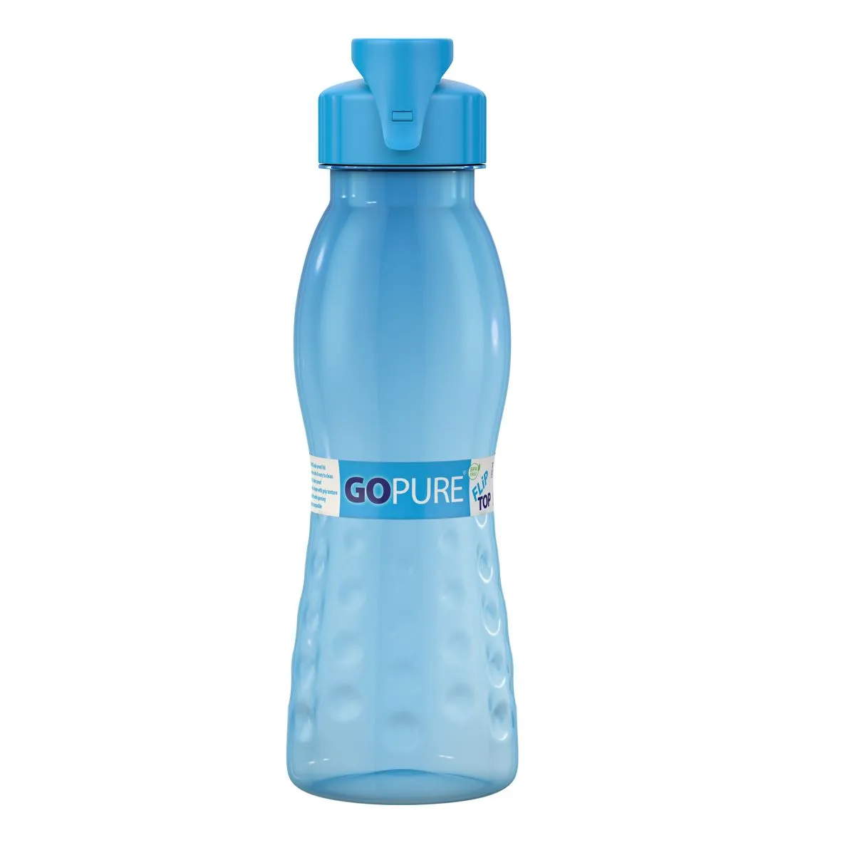 Go Pure Flip Top 700ml Leak Proof Water Bottle - Blue
