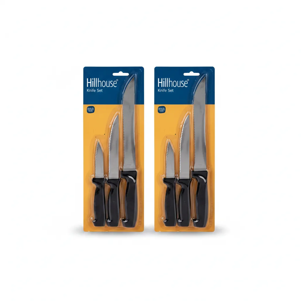 Hillhouse 3 Piece Kitchen Knife Set - Utility Knives - 2 Pack