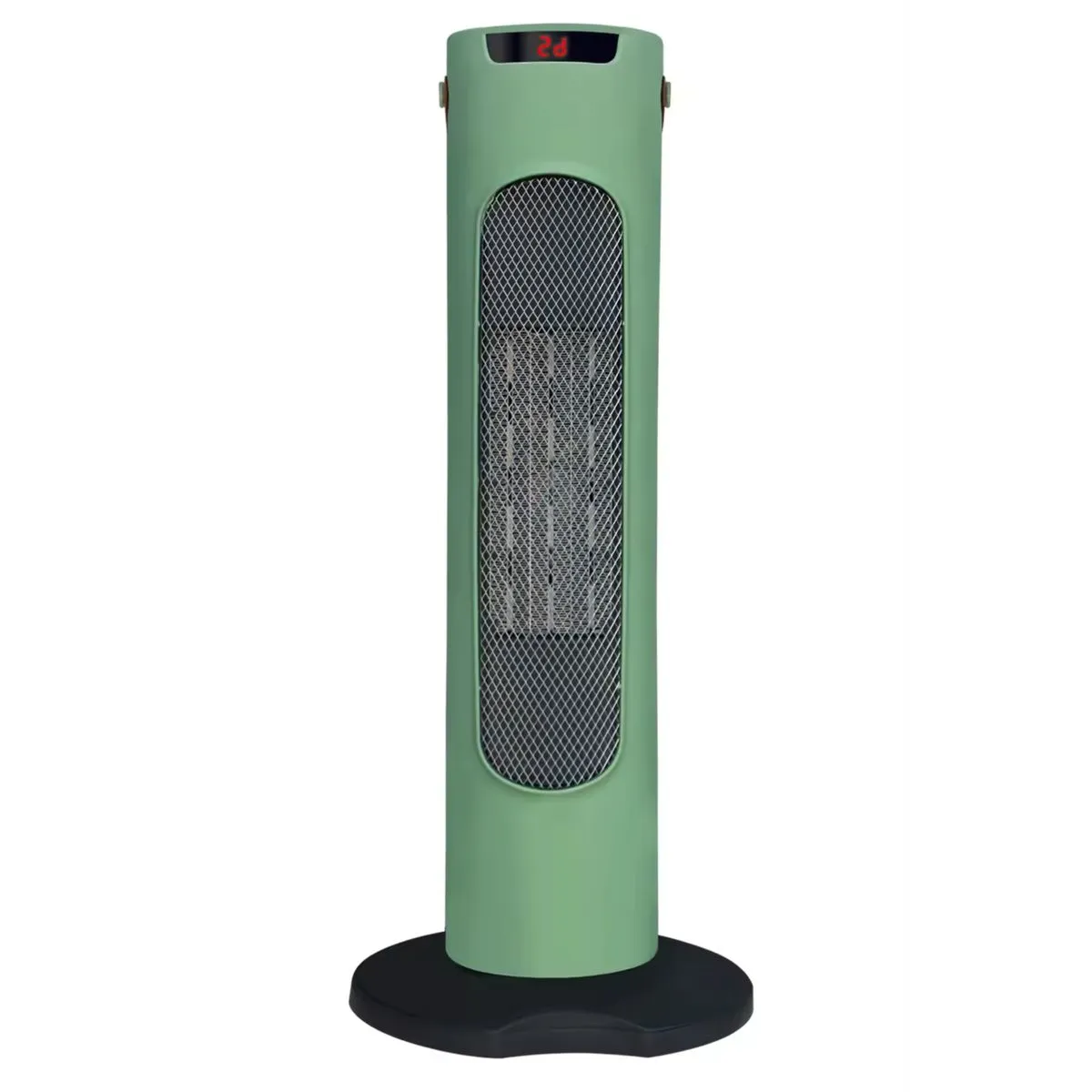 2000W - Tower Fan Heater with Digital Display and Remote Control - Green