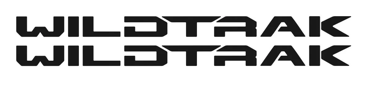 Ford Ranger Wildtrak door Decals/Sticker - Black