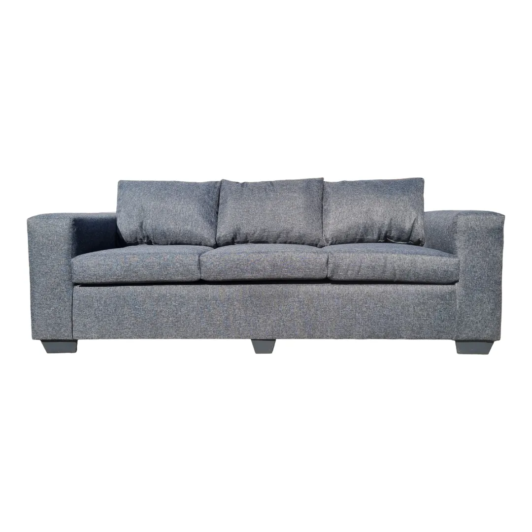 Oh So Suite Black Woven 3 Seater Square Arm Sofa