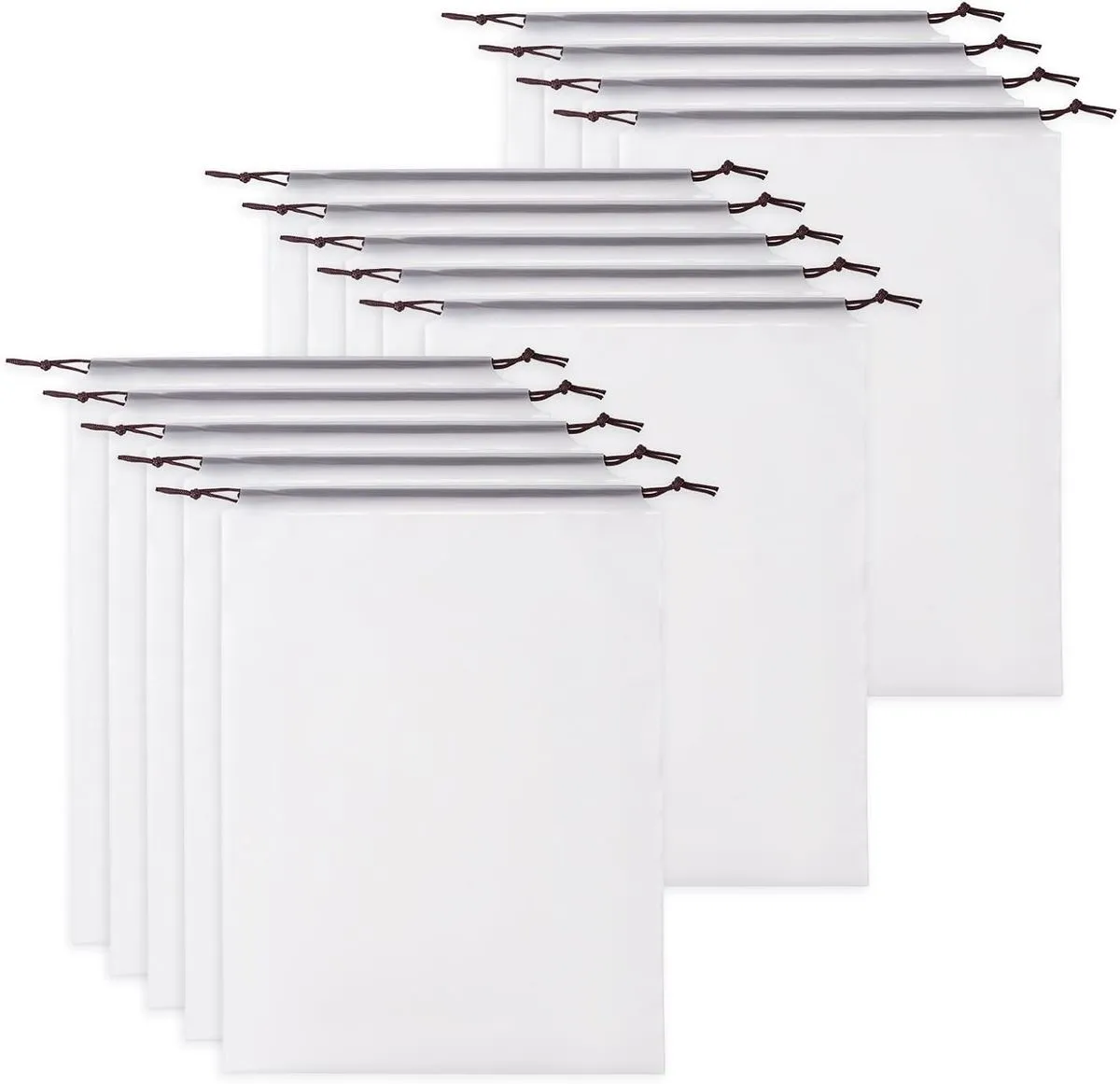 20 Pack Shoe Bags for Travel, 40x30mm Clear Travel Shoe Bags for Packing