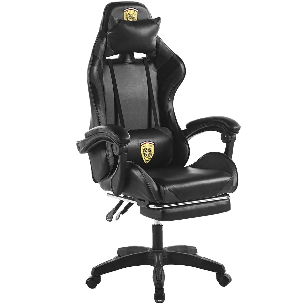 Gaming Chair Footrest Gamer Chair Computer Office Chair - Black