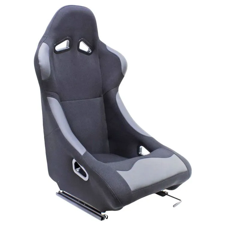Evo Non-Reclinable Racing Bucket Seat - Polymesh Fabric - Black